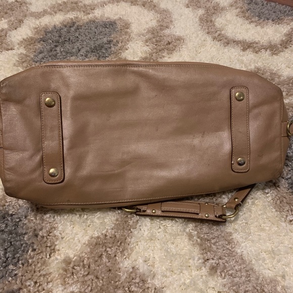 Shimmery tan leather Coach purse - Picture 7 of 7